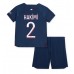 Günstige Paris Saint-Germain Achraf Hakimi #2 Babykleidung Heim Fussballtrikot Kinder 2023-24 Kurzarm (+ kurze hosen)